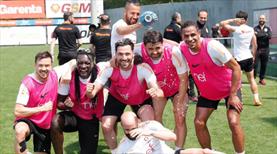 Galatasaray'da neşeli idman