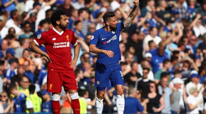 Salah durdu, Giroud vurdu! Dev maç Chelsea'nin... (ÖZET)