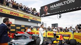 Fransa'da zafer Hamilton'un