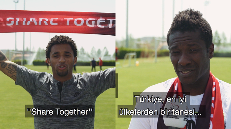 Kayserli yıldızlardan Türkiye'ye tam destek