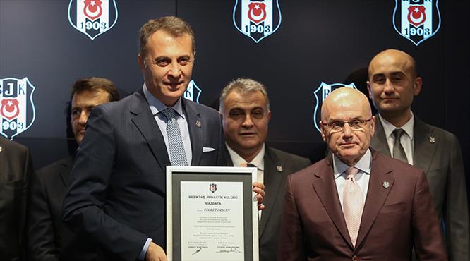 Beşiktaş'ta mazbata töreni yapıldı