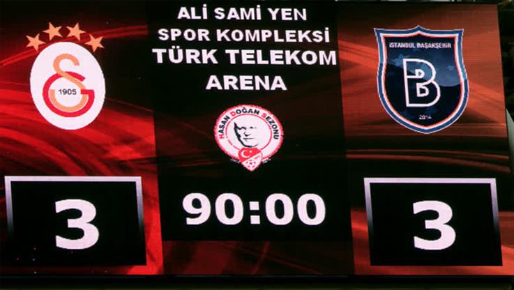 Galatasaray-Medipol Başakşehir: 3-3
