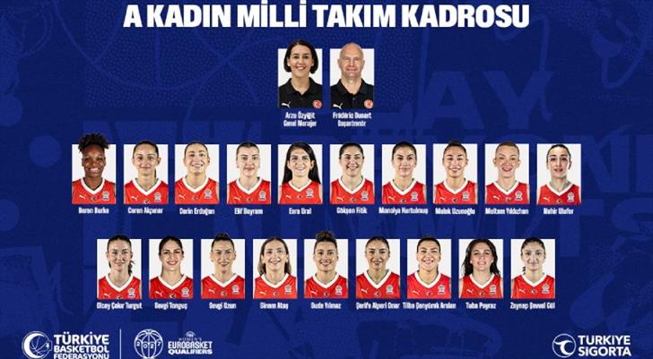 A Milli Kadın Basketbol Takımı'nın aday kadrosu belli oldu