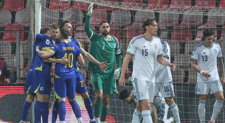 Büyük sürpriz! Bosna Hersek, İtalya'yı kupanın dışına itti