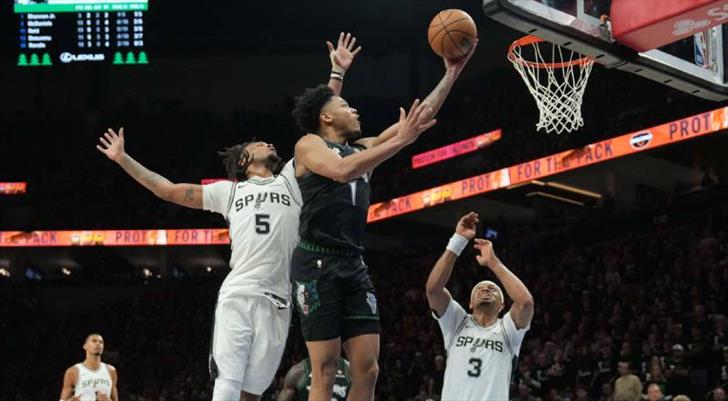 Timberwolves'u yenen Spurs, seride 2-1 öne geçti