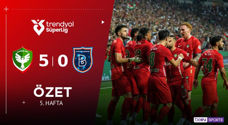 ÖZET | Amed Sportif Faaliyetler 5-0 İstanbul Başakşehir