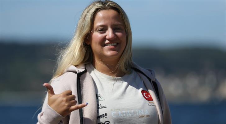 Catalina Kanalı'nı geçen Ece Demir'in yeni hedefi Manş Denizi